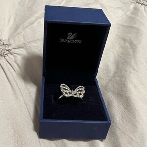 Vintage Butterfly Swarovski Ring size 8